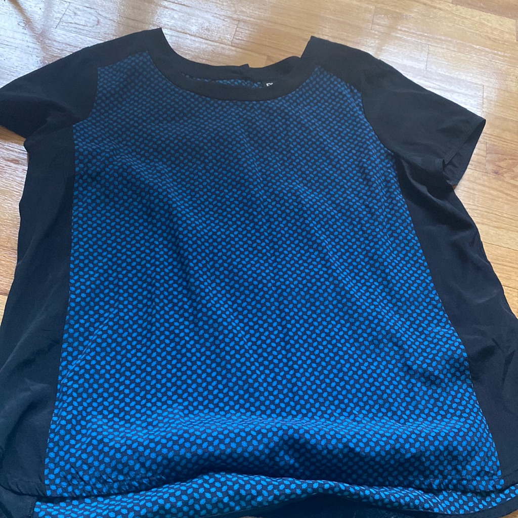 Dkny Patterned Blouse - Large